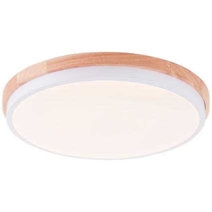 Brilliant - LED Prigušiva stropna svjetiljka BAARLO LED/24W/230V pr. 35 cm bijela/kaučukovac