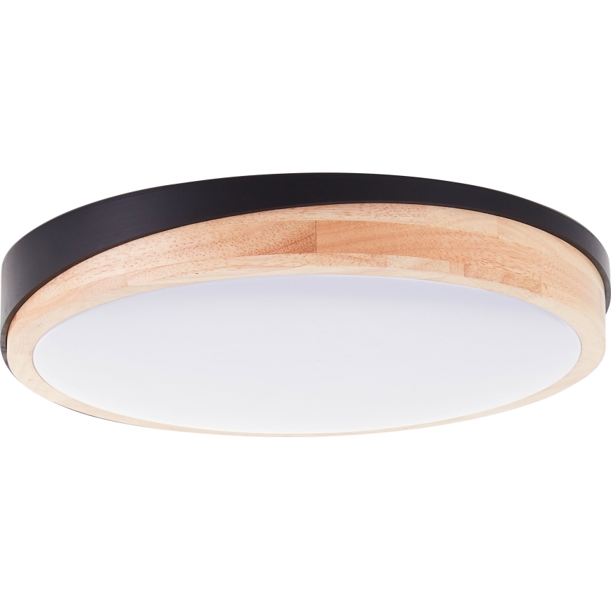 Brilliant - LED Prigušiva stropna svjetiljka BAARLO LED/24W/230V pr. 35 cm crna/kaučukovac - FSC certificirano