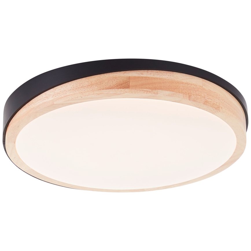 Brilliant - LED Prigušiva stropna svjetiljka BAARLO LED/24W/230V pr. 35 cm crna/kaučukovac - FSC certificirano