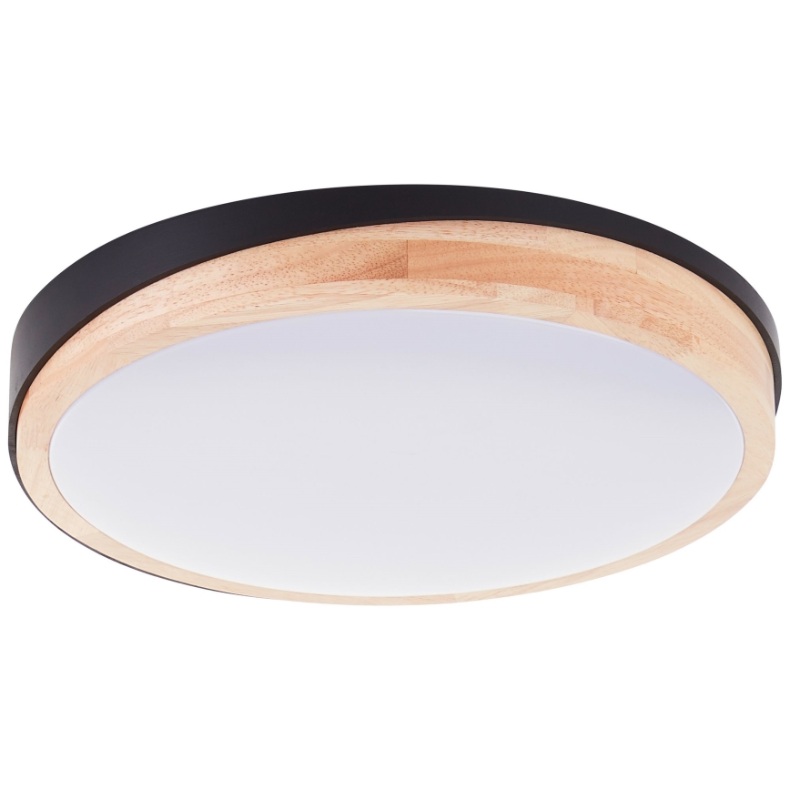 Brilliant - LED Prigušiva stropna svjetiljka BAARLO LED/24W/230V pr. 35 cm crna/kaučukovac - FSC certificirano