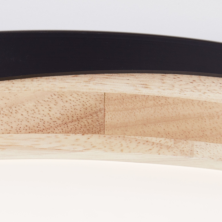 Brilliant - LED Prigušiva stropna svjetiljka BAARLO LED/24W/230V pr. 35 cm crna/kaučukovac - FSC certificirano