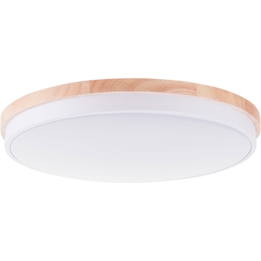 Brilliant - LED Prigušiva stropna svjetiljka BAARLO LED/36W/230V 3000-6500K pr. 50 cm bijela/kaučukovac + daljinski upravljač