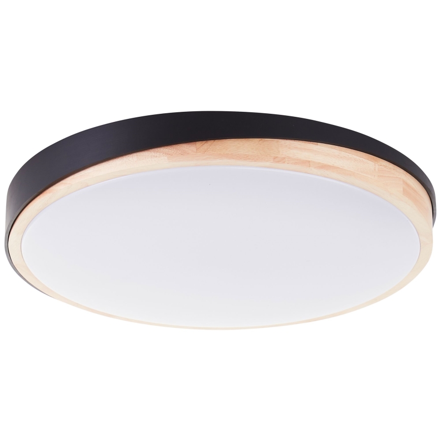Brilliant - LED Prigušiva stropna svjetiljka BAARLO LED/36W/230V 3000-6500K pr. 50 cm crna/kaučukovac + daljinski upravljač - FSC certificirano