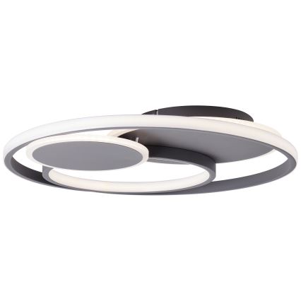 Brilliant - LED Prigušiva stropna svjetiljka RUNDA LED/50W/230V 3000-6500K crna + daljinski upravljač