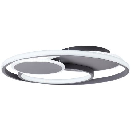 Brilliant - LED Prigušiva stropna svjetiljka RUNDA LED/50W/230V 3000-6500K crna + daljinski upravljač