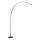 Brilliant - LED Prigušiva dodirna podna lampa BOW LED/14W/230V 3000/4000/6500K crna
