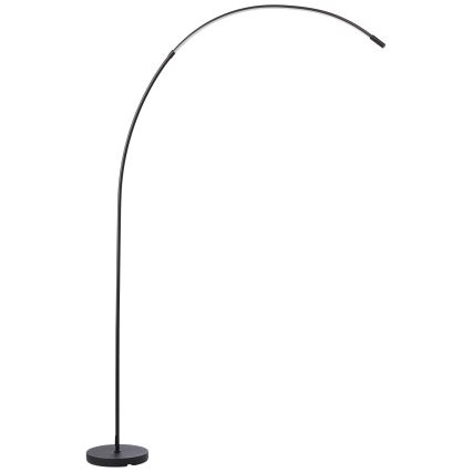Brilliant - LED Prigušiva dodirna podna lampa BOW LED/14W/230V 3000/4000/6500K crna