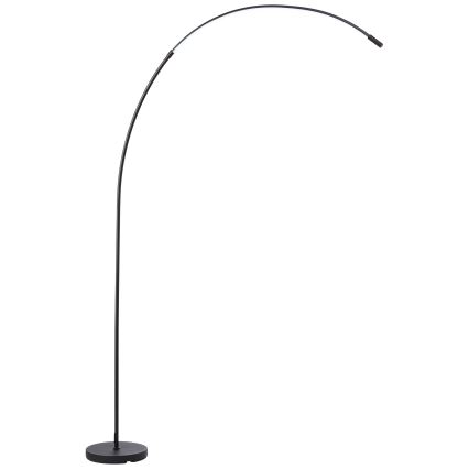 Brilliant - LED Prigušiva dodirna podna lampa BOW LED/14W/230V 3000/4000/6500K crna
