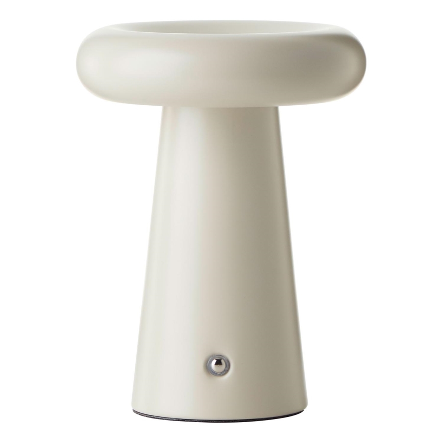 Brilliant - LED Prigušiva stolna lampa na dodir MUFFIN LED/3W/5V USB 2600 mAh IP44 krem
