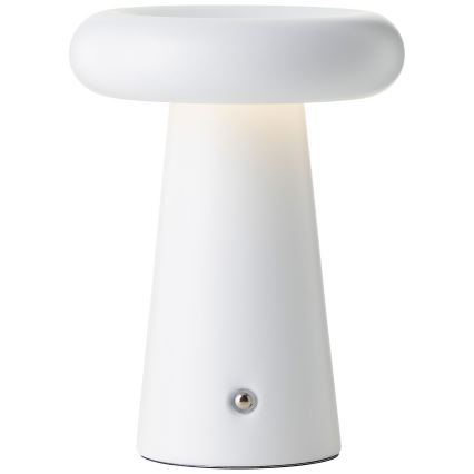 Brilliant - LED Prigušiva dodirna vanjska stolna lampa MUFFIN LED/3W/5V USB 2600 mAh IP44 bijela