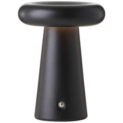 Brilliant - LED Prigušiva dodirna vanjska stolna lampa MUFFIN LED/3W/5V USB 2600 mAh IP44 crna