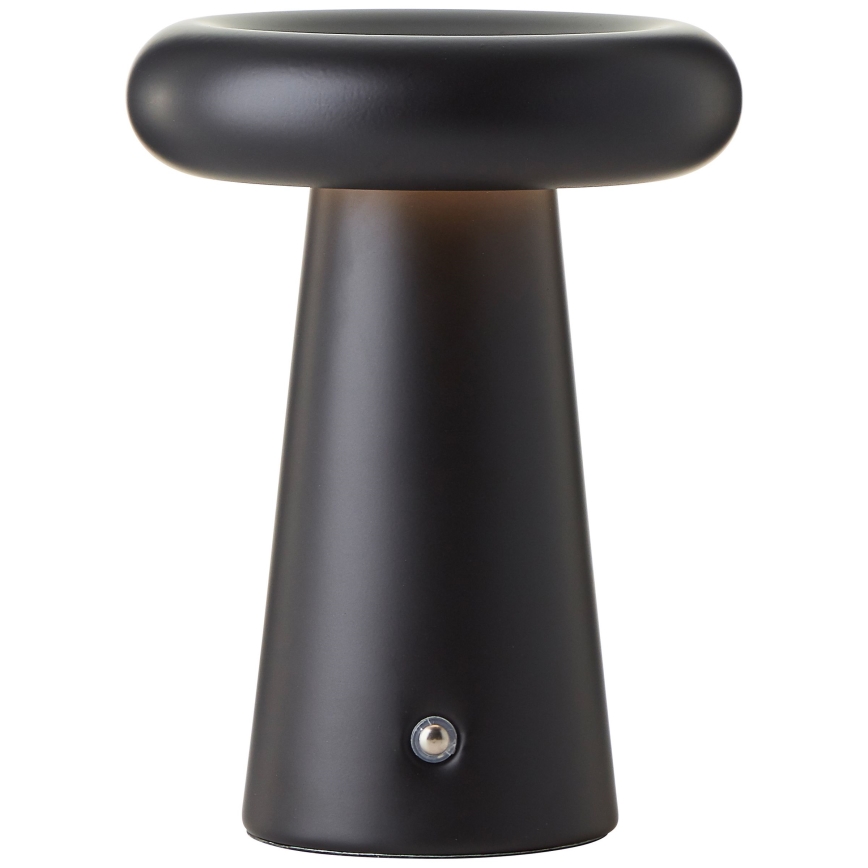 Brilliant - LED Prigušiva dodirna vanjska stolna lampa MUFFIN LED/3W/5V USB 2600 mAh IP44 crna