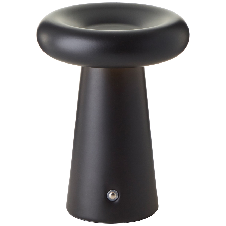 Brilliant - LED Prigušiva dodirna vanjska stolna lampa MUFFIN LED/3W/5V USB 2600 mAh IP44 crna