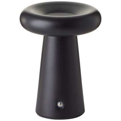 Brilliant - LED Prigušiva dodirna vanjska stolna lampa MUFFIN LED/3W/5V USB 2600 mAh IP44 crna
