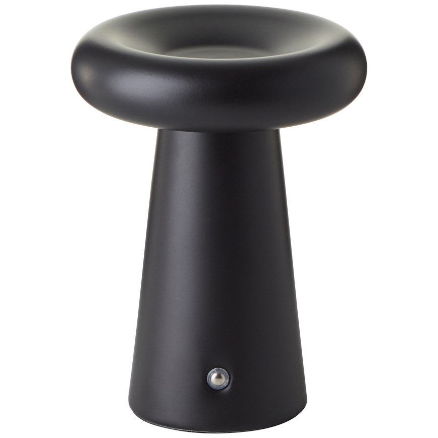 Brilliant - LED Prigušiva dodirna vanjska stolna lampa MUFFIN LED/3W/5V USB 2600 mAh IP44 crna