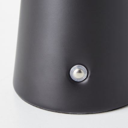 Brilliant - LED Prigušiva dodirna vanjska stolna lampa MUFFIN LED/3W/5V USB 2600 mAh IP44 crna