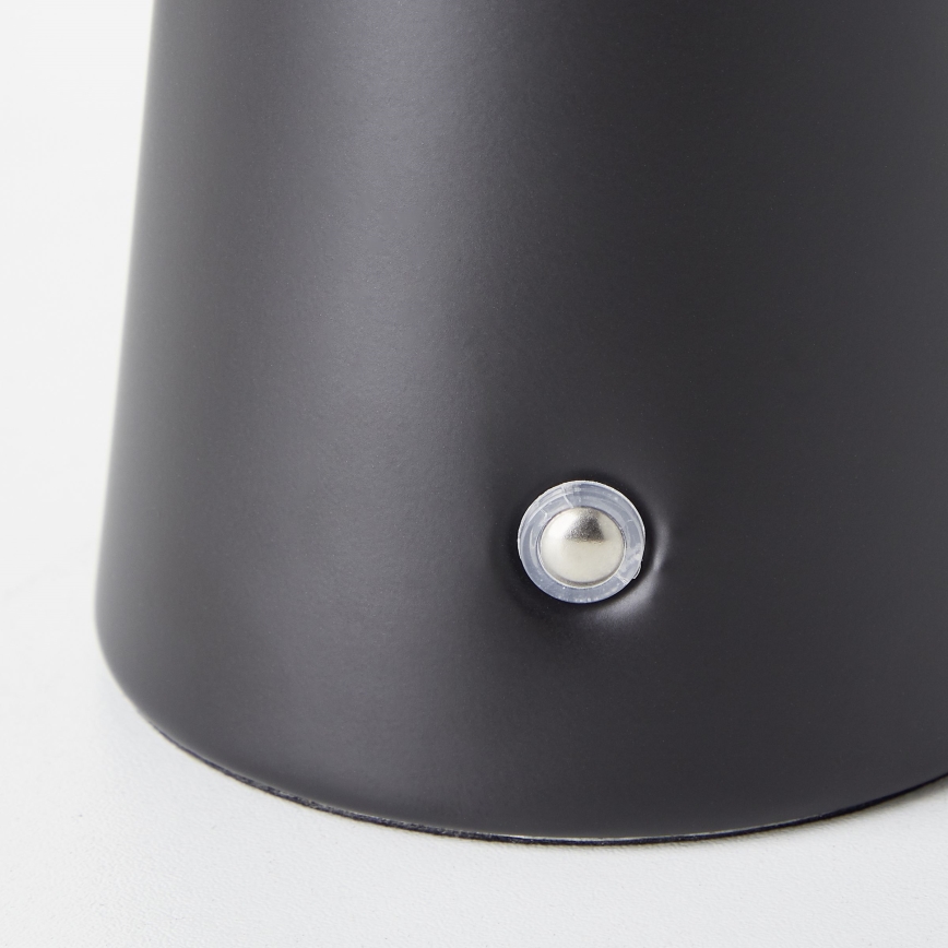 Brilliant - LED Prigušiva dodirna vanjska stolna lampa MUFFIN LED/3W/5V USB 2600 mAh IP44 crna