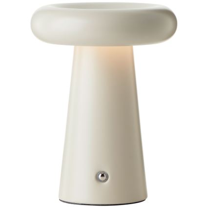 Brilliant - LED Prigušiva stolna lampa na dodir MUFFIN LED/3W/5V USB 2600 mAh IP44 krem