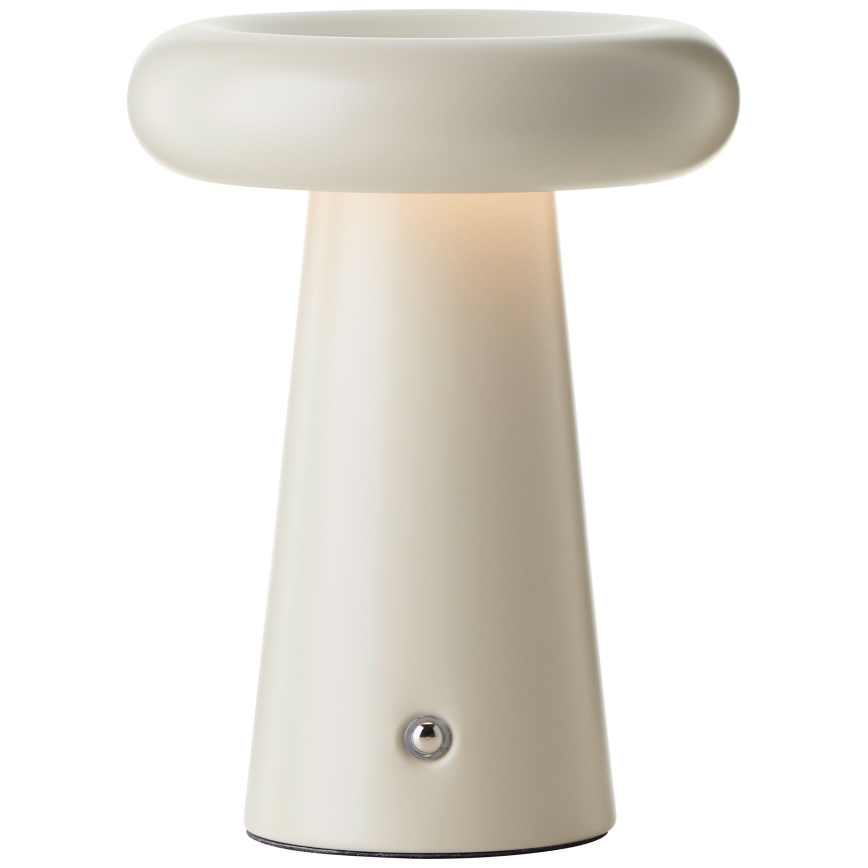 Brilliant - LED Prigušiva stolna lampa na dodir MUFFIN LED/3W/5V USB 2600 mAh IP44 krem