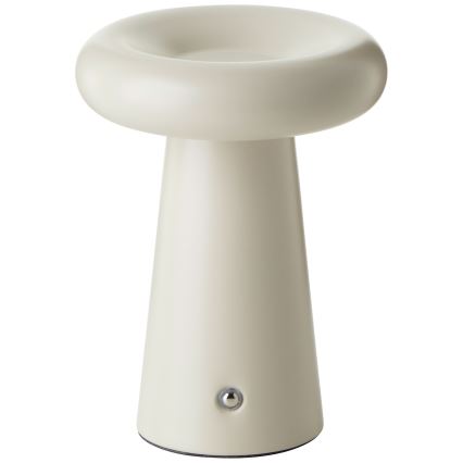 Brilliant - LED Prigušiva stolna lampa na dodir MUFFIN LED/3W/5V USB 2600 mAh IP44 krem