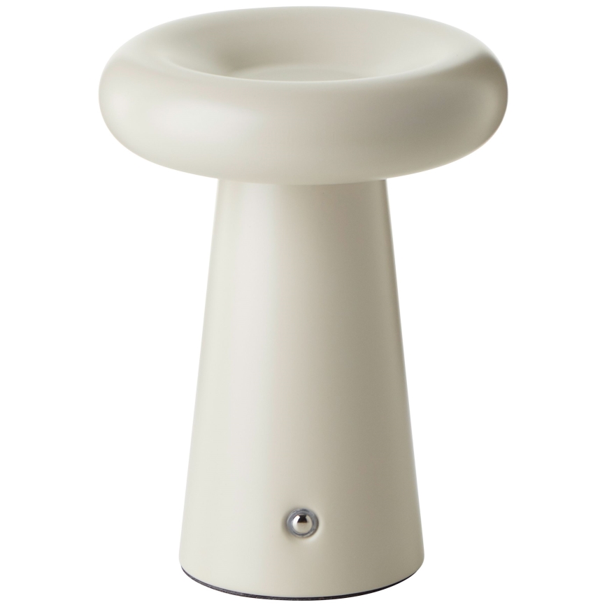 Brilliant - LED Prigušiva stolna lampa na dodir MUFFIN LED/3W/5V USB 2600 mAh IP44 krem