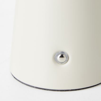 Brilliant - LED Prigušiva stolna lampa na dodir MUFFIN LED/3W/5V USB 2600 mAh IP44 krem