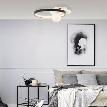 Brilliant - LED Prigušiva stropna svjetiljka ATLANTA LED/24W/230V crna/bijela