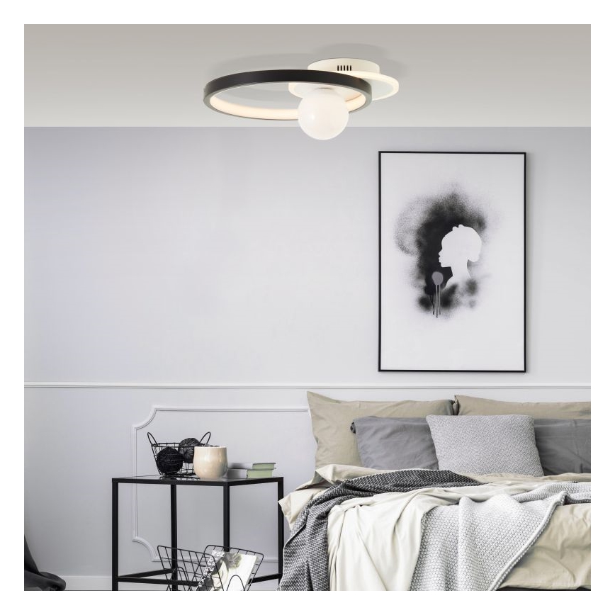 Brilliant - LED Prigušiva stropna svjetiljka ATLANTA LED/24W/230V crna/bijela