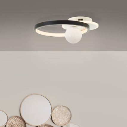 Brilliant - LED Prigušiva stropna svjetiljka ATLANTA LED/24W/230V crna/bijela