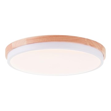 Brilliant - LED Prigušiva stropna svjetiljka BAARLO LED/24W/230V pr. 35 cm bijela/kaučukovac - FSC certificirano