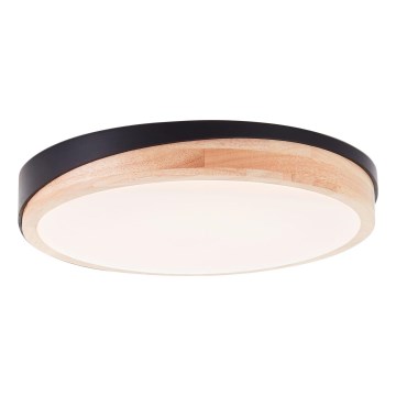 Brilliant - LED Prigušiva stropna svjetiljka BAARLO LED/24W/230V pr. 35 cm crna/kaučukovac - FSC certificirano
