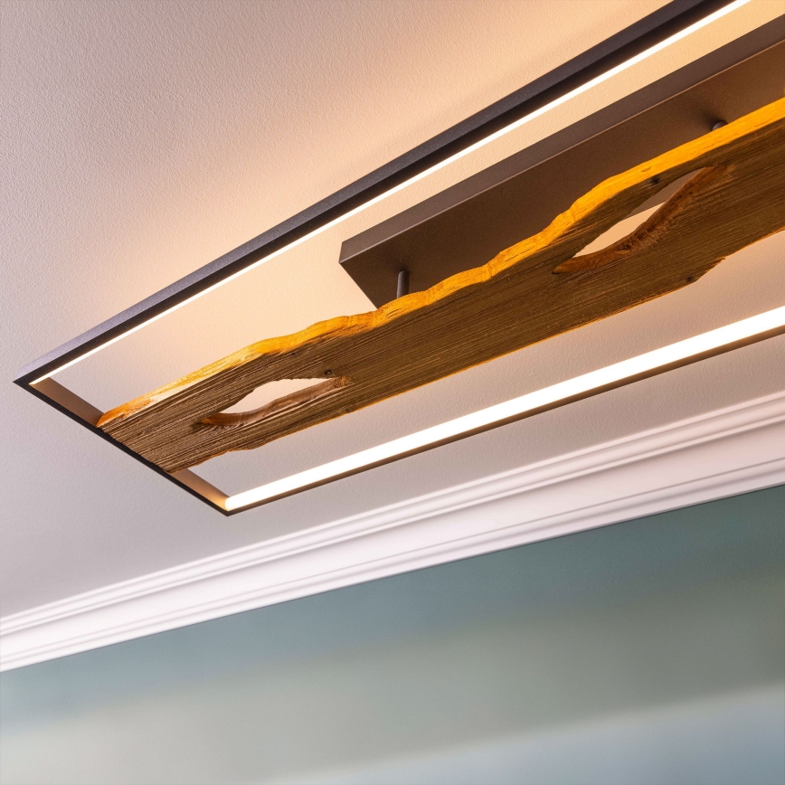 Brilliant - LED Prigušiva stropna svjetiljka CHAUMONT LED/48W/230V kaučukovac - FSC certificirano