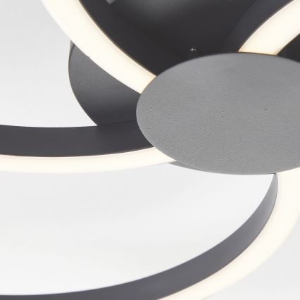 Brilliant - LED Prigušiva stropna svjetiljka FICO LED/32W/230V pr. 57 cm crna