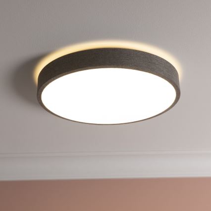 Brilliant - LED Prigušiva stropna svjetiljka FILIZ LED/24W/230V pr. 38,5 cm siva