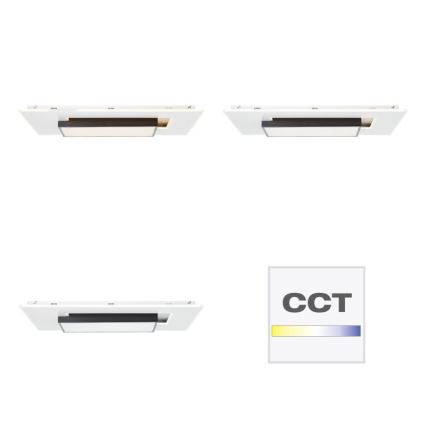Brilliant - LED Prigušiva stropna svjetiljka HUTSON LED/60W/230V 3000-7100K 50x80 cm bijela + daljinski upravljač