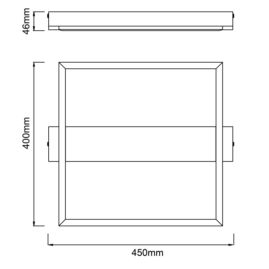Brilliant - LED Prigušiva stropna svjetiljka LONEOS LED/24W/230V 3000K 45x40 cm - FSC certificirano