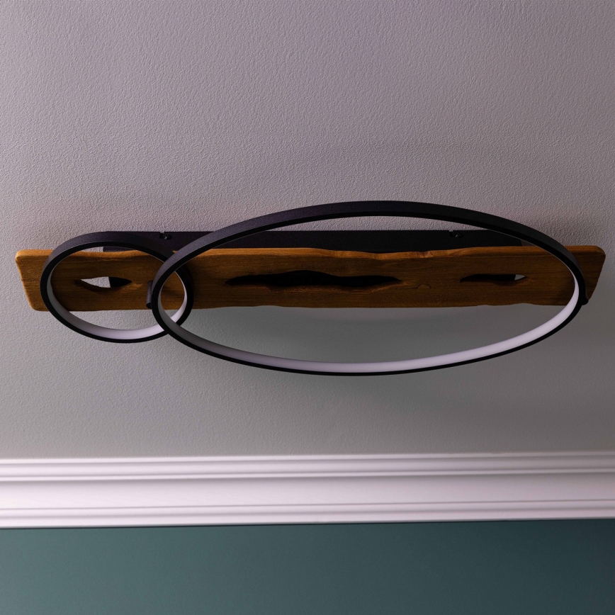 Brilliant - LED Prigušivo stropno svjetlo PIRUS LED/30W/230V 30x70 cm gumovo drvo