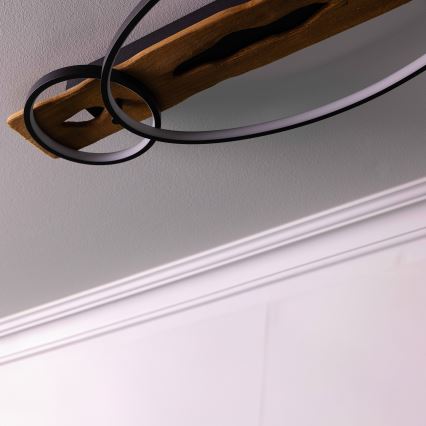 Brilliant - LED Prigušivo stropno svjetlo PIRUS LED/30W/230V 30x70 cm gumovo drvo
