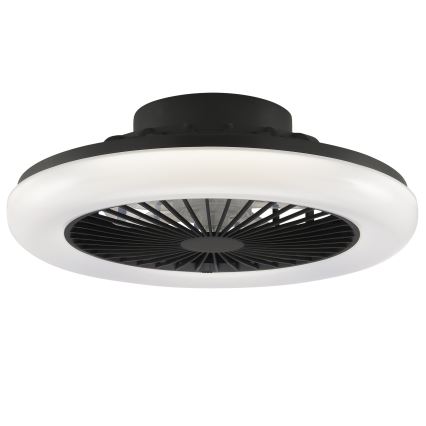 Brilliant - LED prigušivo stropno svjetlo s ventilatorom MONTERO LED/20W/230V 2700-6500K Ø 42 cm crno + daljinski upravljač