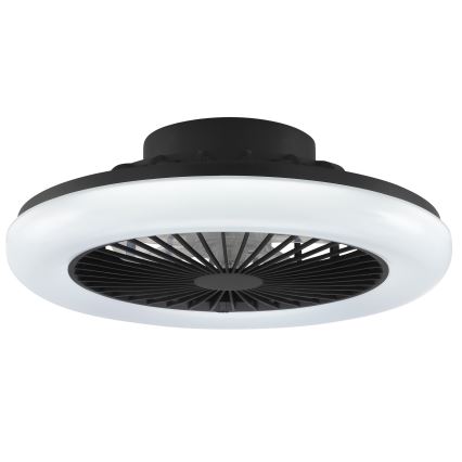 Brilliant - LED prigušivo stropno svjetlo s ventilatorom MONTERO LED/20W/230V 2700-6500K Ø 42 cm crno + daljinski upravljač