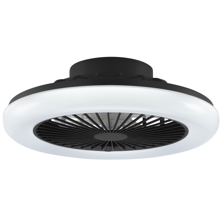 Brilliant - LED prigušivo stropno svjetlo s ventilatorom MONTERO LED/20W/230V 2700-6500K Ø 42 cm crno + daljinski upravljač