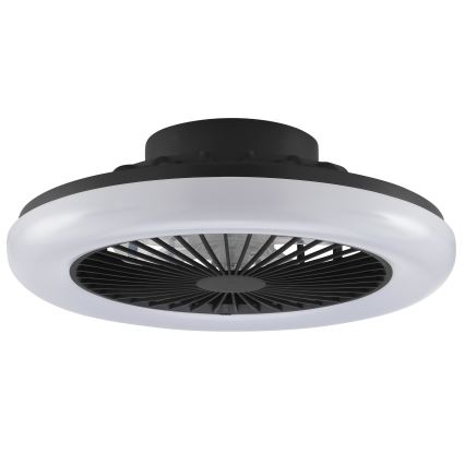 Brilliant - LED prigušivo stropno svjetlo s ventilatorom MONTERO LED/20W/230V 2700-6500K Ø 42 cm crno + daljinski upravljač