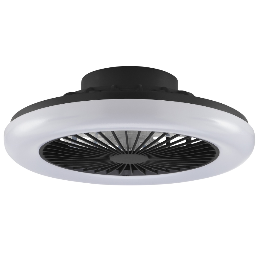 Brilliant - LED prigušivo stropno svjetlo s ventilatorom MONTERO LED/20W/230V 2700-6500K Ø 42 cm crno + daljinski upravljač