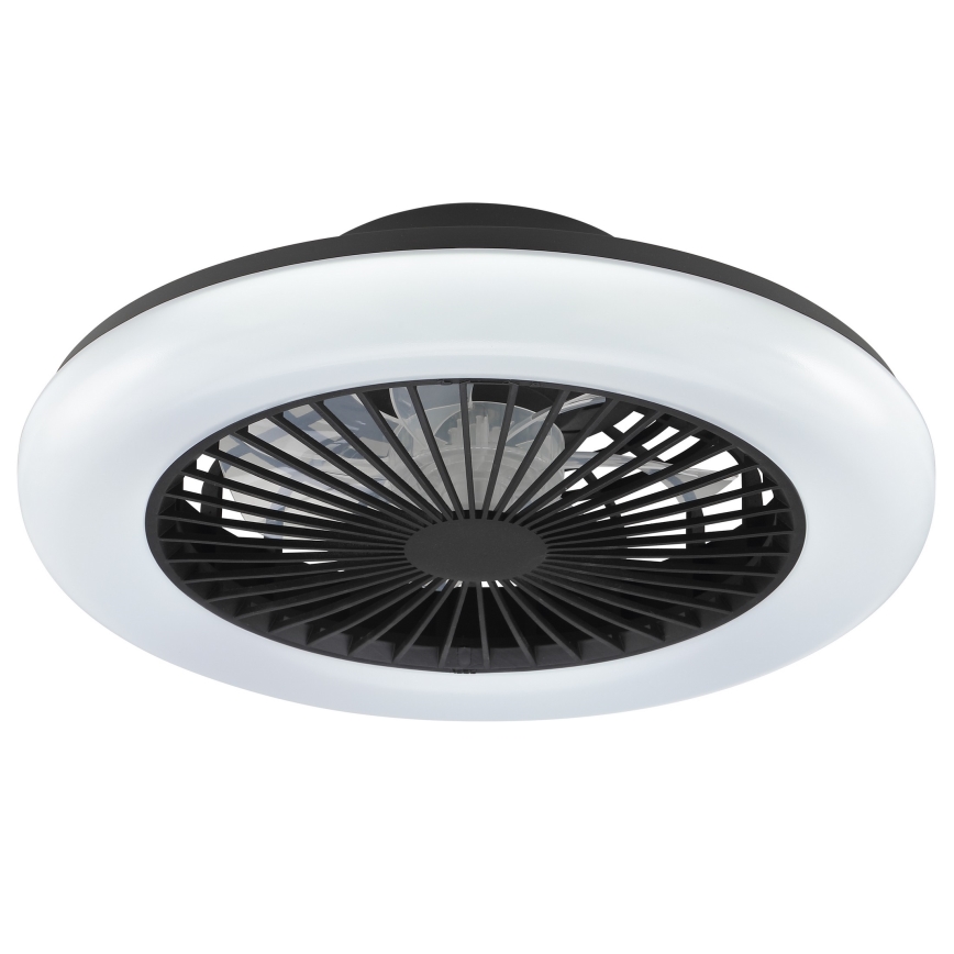 Brilliant - LED prigušivo stropno svjetlo s ventilatorom MONTERO LED/20W/230V 2700-6500K Ø 42 cm crno + daljinski upravljač