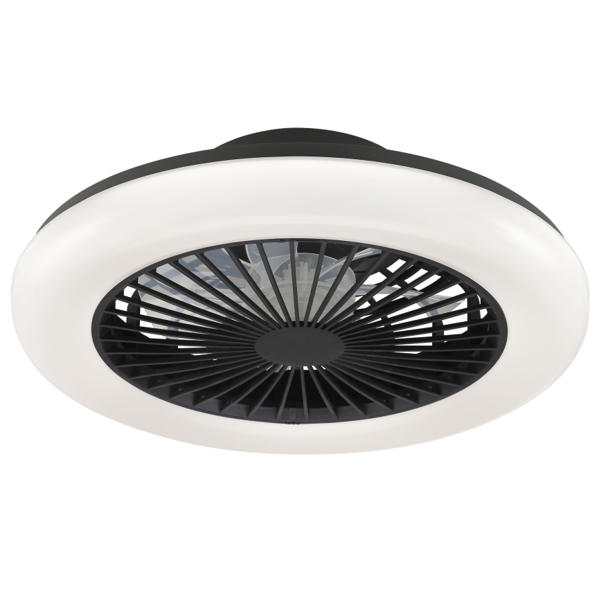 Brilliant - LED prigušivo stropno svjetlo s ventilatorom MONTERO LED/20W/230V 2700-6500K Ø 42 cm crno + daljinski upravljač