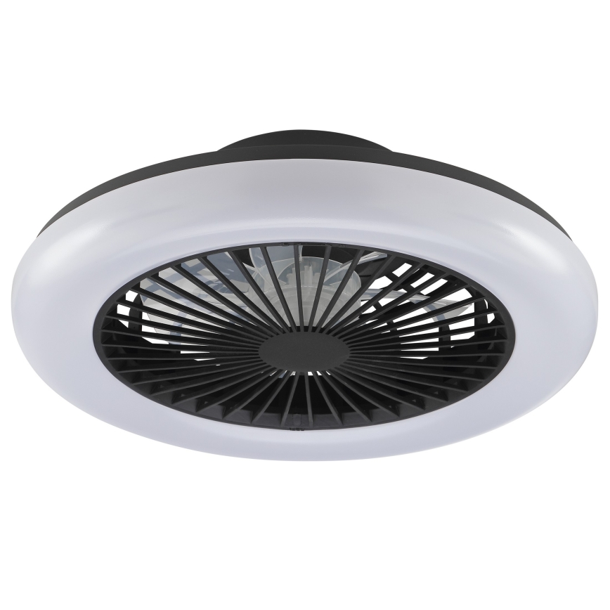 Brilliant - LED prigušivo stropno svjetlo s ventilatorom MONTERO LED/20W/230V 2700-6500K Ø 42 cm crno + daljinski upravljač