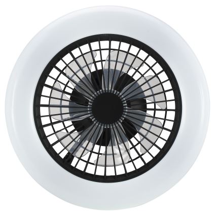 Brilliant - LED prigušivo stropno svjetlo s ventilatorom MONTERO LED/20W/230V 2700-6500K Ø 42 cm crno + daljinski upravljač
