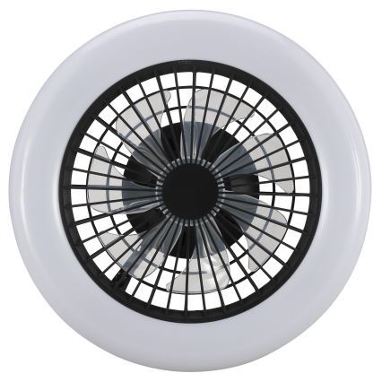 Brilliant - LED prigušivo stropno svjetlo s ventilatorom MONTERO LED/20W/230V 2700-6500K Ø 42 cm crno + daljinski upravljač