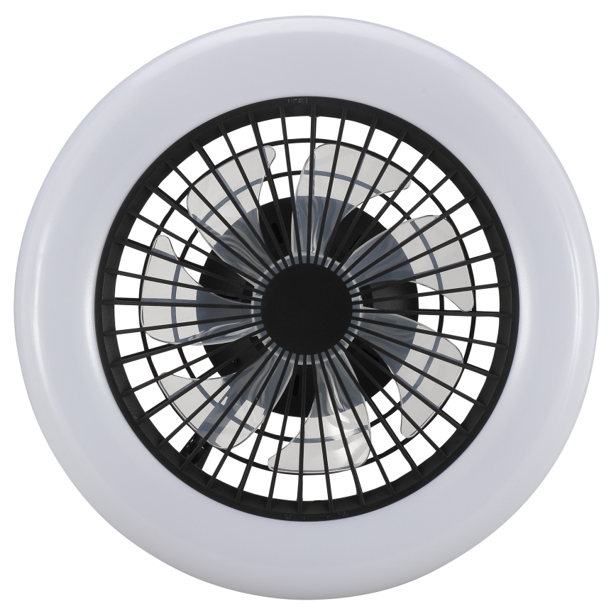 Brilliant - LED prigušivo stropno svjetlo s ventilatorom MONTERO LED/20W/230V 2700-6500K Ø 42 cm crno + daljinski upravljač