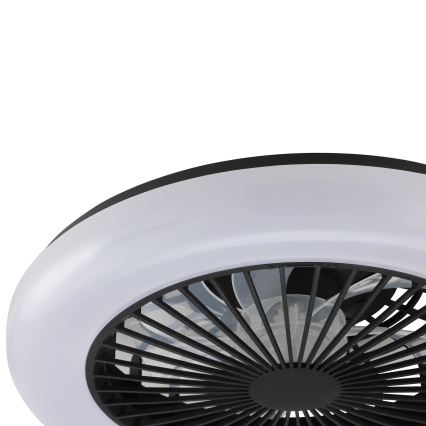 Brilliant - LED prigušivo stropno svjetlo s ventilatorom MONTERO LED/20W/230V 2700-6500K Ø 42 cm crno + daljinski upravljač